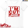 T-Shirt - Nike Dunk Low University Red (2020) - Sneaker-Matching T-Shirt (The Cloth I'm Cut From) 2 T-Shirt - Nike Dunk Low University Red (2020) - Sneaker-Matching T-Shirt (The Cloth I'm Cut From) -Nike Dunk shop online mockupGenerator 6345