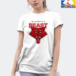 T-Shirt - Nike Dunk Low University Red (2020) - Sneaker-Matching T-Shirt (Im Always A BEAST) -Nike Dunk shop online mockupGenerator 6387