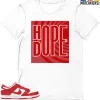 T-Shirt - Nike Dunk Low University Red (2020) - Sneaker-Matching T-Shirt (HOPE Is DOPE) -Nike Dunk shop online mockupGenerator 6426
