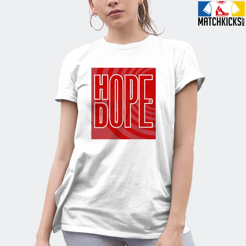 T-Shirt - Nike Dunk Low University Red (2020) - Sneaker-Matching T-Shirt (HOPE Is DOPE) 10 T-Shirt - Nike Dunk Low University Red (2020) - Sneaker-Matching T-Shirt (HOPE Is DOPE) - Image 8