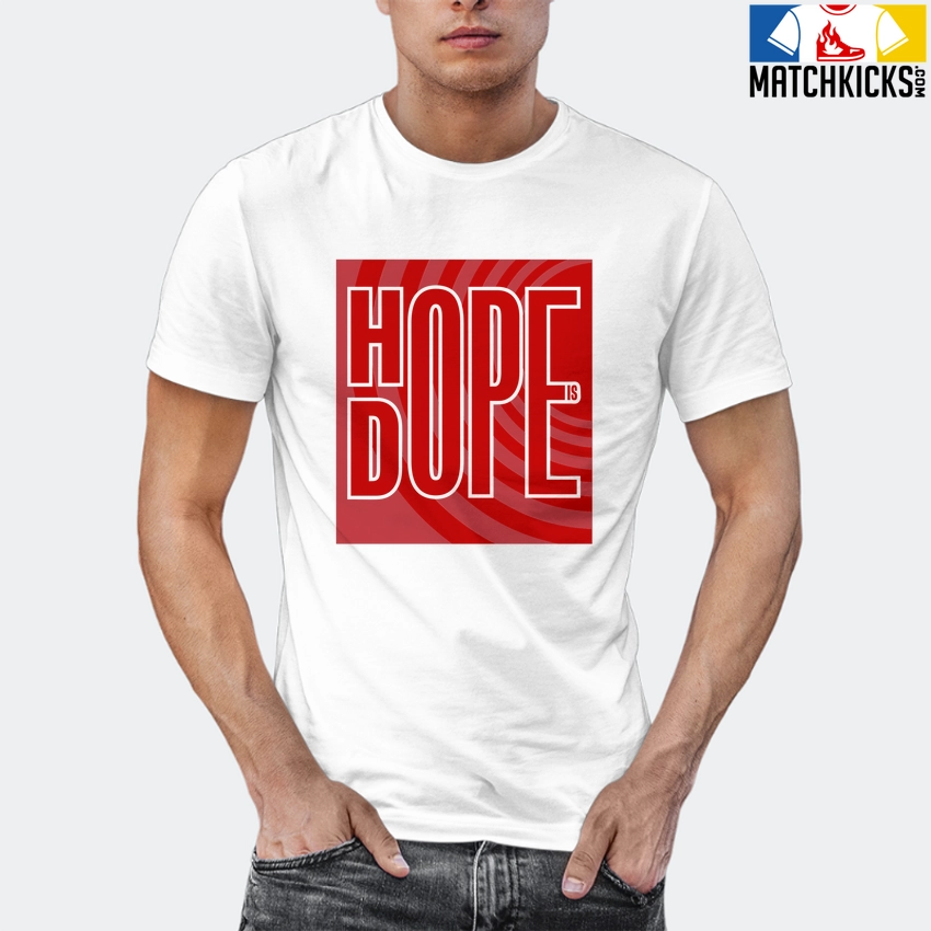 T-Shirt - Nike Dunk Low University Red (2020) - Sneaker-Matching T-Shirt (HOPE Is DOPE) 12 T-Shirt - Nike Dunk Low University Red (2020) - Sneaker-Matching T-Shirt (HOPE Is DOPE) - Image 10