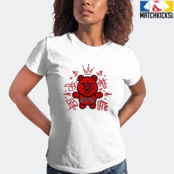 T-Shirt - Nike Dunk Low University Red (2020) - Sneaker-Matching T-Shirt (THUG LIFE BEAR) -Nike Dunk shop online mockupGenerator 6446