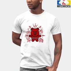 T-Shirt - Nike Dunk Low University Red (2020) - Sneaker-Matching T-Shirt (THUG LIFE BEAR) -Nike Dunk shop online mockupGenerator 6447