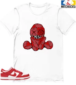 T-Shirt - Nike Dunk Low University Red (2020) - Sneaker-Matching T-Shirt (VOODOO BEAR)