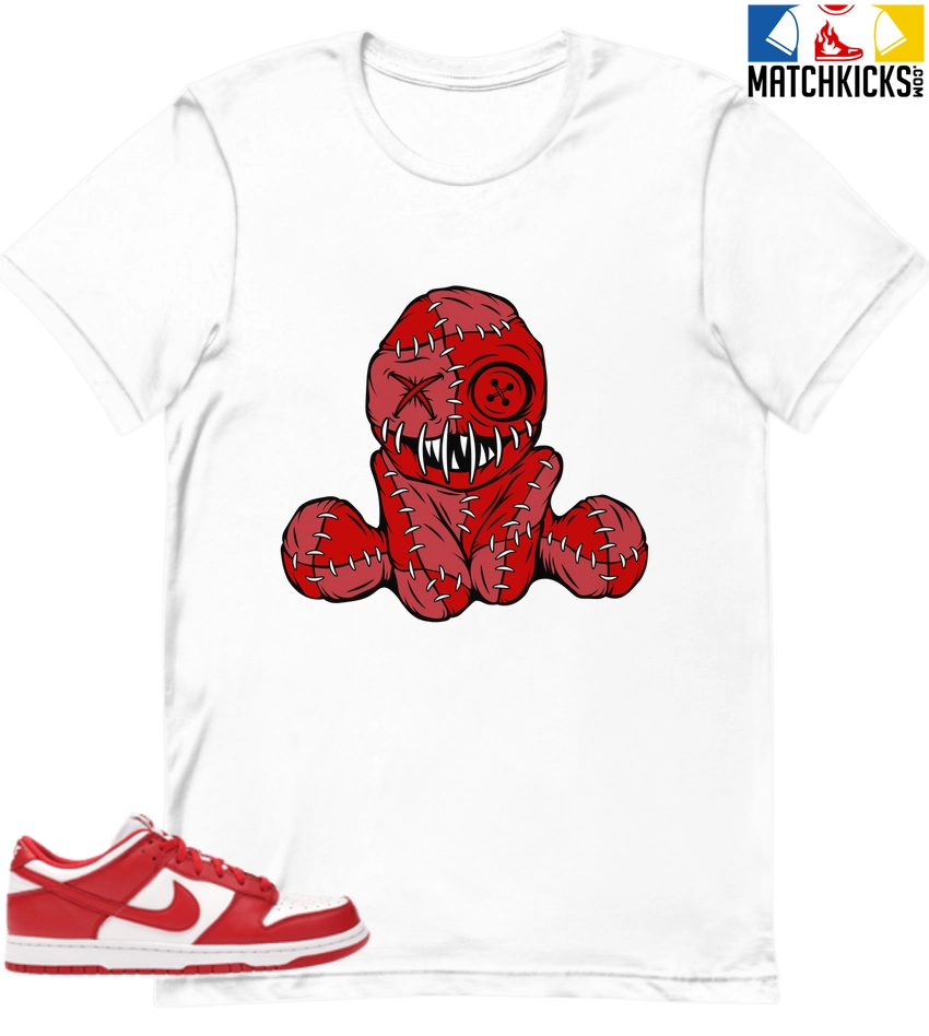 T-Shirt - Nike Dunk Low University Red (2020) - Sneaker-Matching T-Shirt (VOODOO BEAR) 3 T-Shirt - Nike Dunk Low University Red (2020) - Sneaker-Matching T-Shirt (VOODOO BEAR)