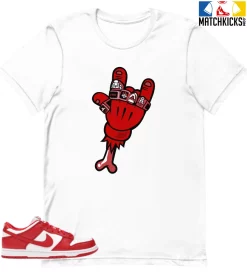 T-Shirt - Nike Dunk Low University Red (2020) - Sneaker-Matching T-Shirt (RINGS CHAMPIONS)