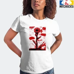 T-Shirt - Nike Dunk Low University Red (2020) - Sneaker-Matching T-Shirt (Single Flower) -Nike Dunk shop online mockupGenerator 6518