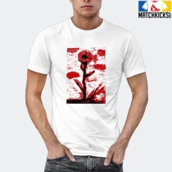 T-Shirt - Nike Dunk Low University Red (2020) - Sneaker-Matching T-Shirt (Single Flower) -Nike Dunk shop online mockupGenerator 6524