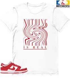 T-Shirt - Nike Dunk Low University Red (2020) - Sneaker-Matching T-Shirt (NOTHING IS REAL)