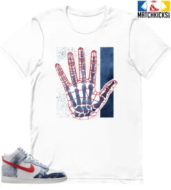 T-Shirt - Nike Dunk High Washed Denim Pack - Sneaker-Matching T-Shirt (REZOLUTION)