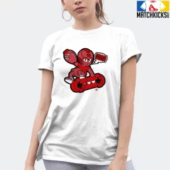 T-Shirt - Nike Dunk Low University Red (2020) - Sneaker-Matching T-Shirt (POW) -Nike Dunk shop online mockupGenerator 6648