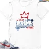 T-Shirt - Nike Dunk High Washed Denim Pack - Sneaker-Matching T-Shirt (KING GRAF)