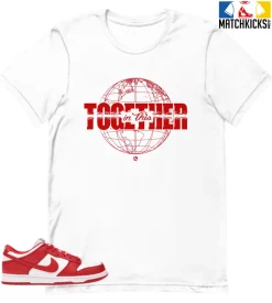 T-Shirt - Nike Dunk Low University Red (2020) - Sneaker-Matching T-Shirt (in This TOGETHER)