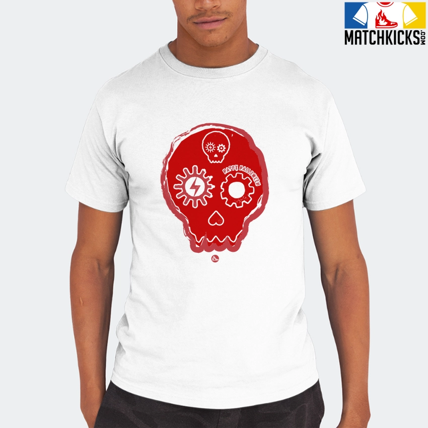 T-Shirt - Nike Dunk Low University Red (2020) - Sneaker-Matching T-Shirt (Halloween Skull) 8 T-Shirt - Nike Dunk Low University Red (2020) - Sneaker-Matching T-Shirt (Halloween Skull) - Image 6
