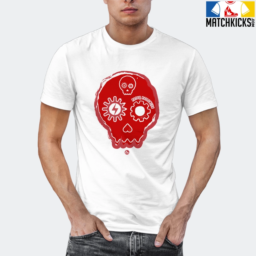 T-Shirt - Nike Dunk Low University Red (2020) - Sneaker-Matching T-Shirt (Halloween Skull) 12 T-Shirt - Nike Dunk Low University Red (2020) - Sneaker-Matching T-Shirt (Halloween Skull) - Image 10