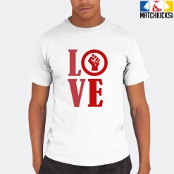 T-Shirt - Nike Dunk Low University Red (2020) - Sneaker-Matching T-Shirt (Love - BLM) -Nike Dunk shop online mockupGenerator 6691