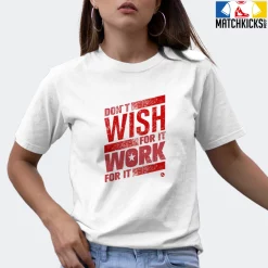 T-Shirt - Nike Dunk Low University Red (2020) - Sneaker-Matching T-Shirt (Don't Wish For It Work For It) -Nike Dunk shop online mockupGenerator 6701