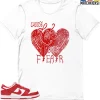 T-Shirt - Nike Dunk Low University Red (2020) - Sneaker-Matching T-Shirt (Choose LOVE Over Fear) -Nike Dunk shop online mockupGenerator 6705