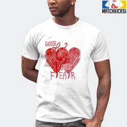 T-Shirt - Nike Dunk Low University Red (2020) - Sneaker-Matching T-Shirt (Choose LOVE Over Fear) 16 T-Shirt - Nike Dunk Low University Red (2020) - Sneaker-Matching T-Shirt (Choose LOVE Over Fear) -Nike Dunk shop online mockupGenerator 6708