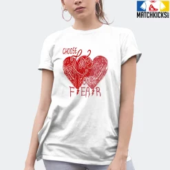 T-Shirt - Nike Dunk Low University Red (2020) - Sneaker-Matching T-Shirt (Choose LOVE Over Fear) 19 T-Shirt - Nike Dunk Low University Red (2020) - Sneaker-Matching T-Shirt (Choose LOVE Over Fear) -Nike Dunk shop online mockupGenerator 6711