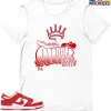 T-Shirt - Nike Dunk Low University Red (2020) - Sneaker-Matching T-Shirt (QUEEN GRAF)