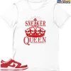 T-Shirt - Nike Dunk Low University Red (2020) - Sneaker-Matching T-Shirt (SNEAKER QUEEN) -Nike Dunk shop online mockupGenerator 6750