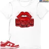 T-Shirt - Nike Dunk Low University Red (2020) - Sneaker-Matching T-Shirt (Dope Lips) 2 T-Shirt - Nike Dunk Low University Red (2020) - Sneaker-Matching T-Shirt (Dope Lips) -Nike Dunk shop online mockupGenerator 6759