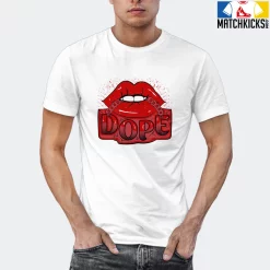 T-Shirt - Nike Dunk Low University Red (2020) - Sneaker-Matching T-Shirt (Dope Lips) -Nike Dunk shop online mockupGenerator 6767
