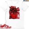 T-Shirt - Nike Dunk Low University Red (2020) - Sneaker-Matching T-Shirt (SUN Flower Bloom) -Nike Dunk shop online mockupGenerator 6786
