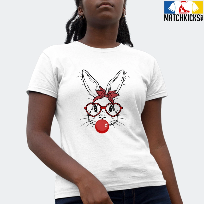 T-Shirt - Nike Dunk Low University Red (2020) - Sneaker-Matching T-Shirt (Bunny Blowin Bubble) 4 T-Shirt - Nike Dunk Low University Red (2020) - Sneaker-Matching T-Shirt (Bunny Blowin Bubble) - Image 2