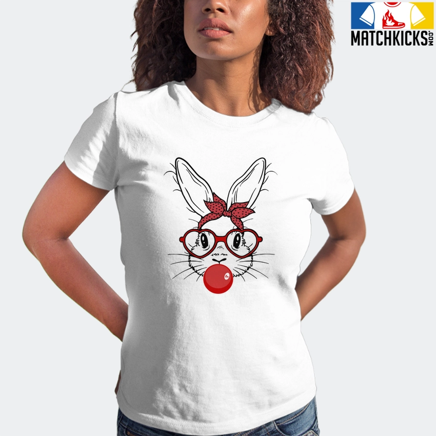 T-Shirt - Nike Dunk Low University Red (2020) - Sneaker-Matching T-Shirt (Bunny Blowin Bubble) 6 T-Shirt - Nike Dunk Low University Red (2020) - Sneaker-Matching T-Shirt (Bunny Blowin Bubble) - Image 4