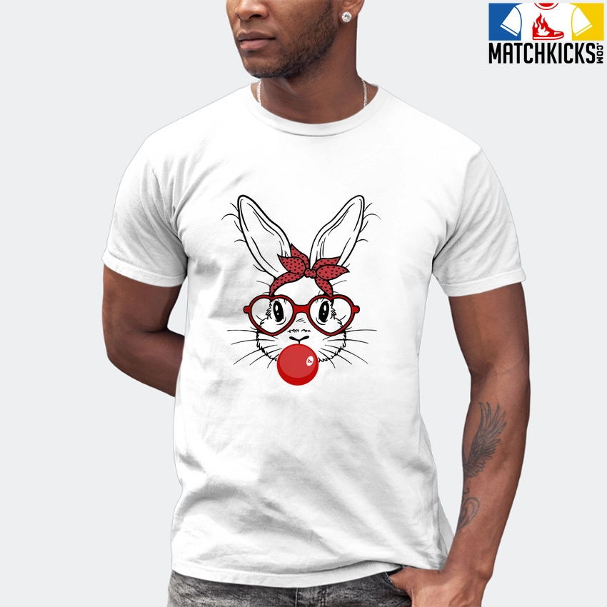 T-Shirt - Nike Dunk Low University Red (2020) - Sneaker-Matching T-Shirt (Bunny Blowin Bubble) 7 T-Shirt - Nike Dunk Low University Red (2020) - Sneaker-Matching T-Shirt (Bunny Blowin Bubble) - Image 5