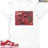 T-Shirt - Nike Dunk Low University Red (2020) - Sneaker-Matching T-Shirt (JIMI) -Nike Dunk shop online mockupGenerator 6813