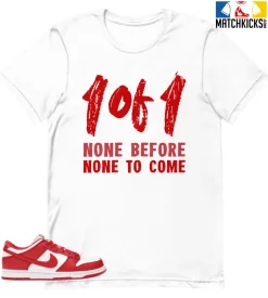 T-Shirt - Nike Dunk Low University Red (2020) - Sneaker-Matching T-Shirt (1 Of 1)
