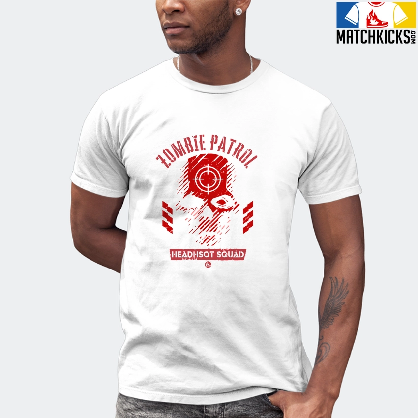 T-Shirt - Nike Dunk Low University Red (2020) - Sneaker-Matching T-Shirt (Zombie Patrol) 7 T-Shirt - Nike Dunk Low University Red (2020) - Sneaker-Matching T-Shirt (Zombie Patrol) - Image 5