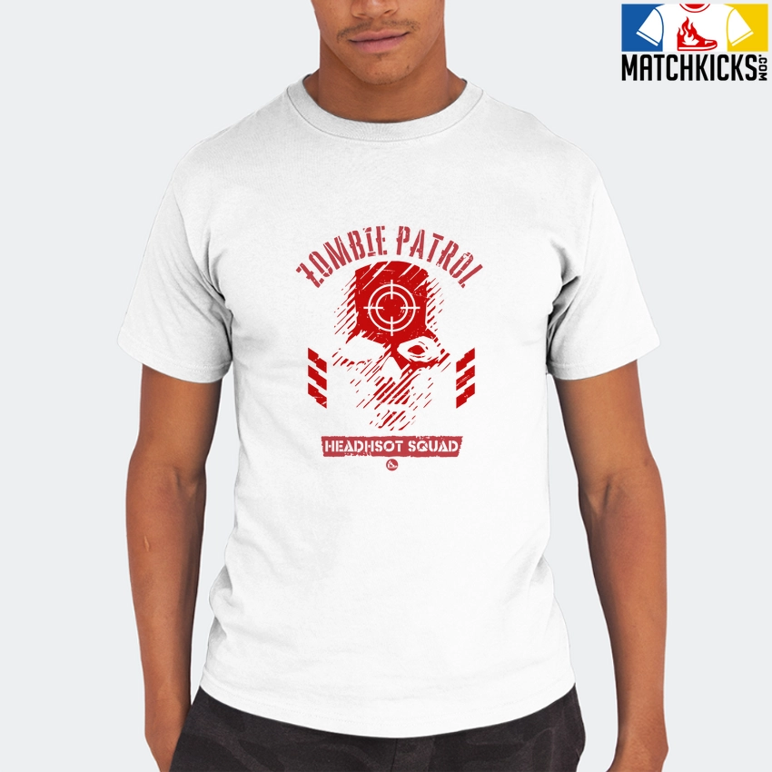 T-Shirt - Nike Dunk Low University Red (2020) - Sneaker-Matching T-Shirt (Zombie Patrol) 8 T-Shirt - Nike Dunk Low University Red (2020) - Sneaker-Matching T-Shirt (Zombie Patrol) - Image 6