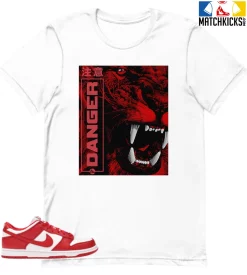T-Shirt - Nike Dunk Low University Red (2020) - Sneaker-Matching T-Shirt (Danger)