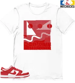T-Shirt - Nike Dunk Low University Red (2020) - Sneaker-Matching T-Shirt (Old Skool Still Kool)