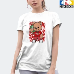 T-Shirt - Nike Dunk Low University Red (2020) - Sneaker-Matching T-Shirt (HUSTLE HARD BEAR) -Nike Dunk shop online mockupGenerator 6945