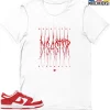 T-Shirt - Nike Dunk Low University Red (2020) - Sneaker-Matching T-Shirt (Disaster)