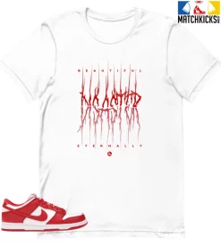 T-Shirt - Nike Dunk Low University Red (2020) - Sneaker-Matching T-Shirt (Disaster)