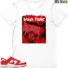 T-Shirt - Nike Dunk Low University Red (2020) - Sneaker-Matching T-Shirt (Broken Flower) -Nike Dunk shop online mockupGenerator 7002