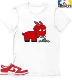 T-Shirt - Nike Dunk Low University Red (2020) - Sneaker-Matching T-Shirt (GOAT MONEY)