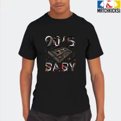 T-Shirt - Nike Dunk Low SE GS Sail Multi-Camo - Sneaker-Matching T-Shirt (90's Baby Cassette) -Nike Dunk shop online mockupGenerator 7033