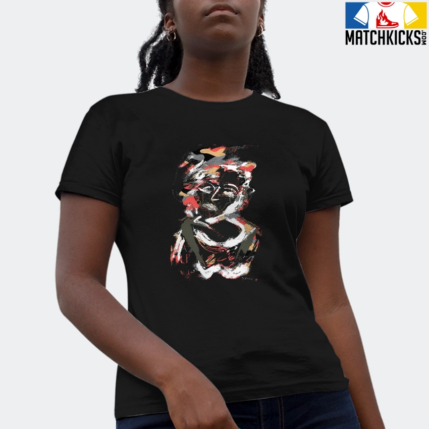 T-Shirt - Nike Dunk Low SE GS Sail Multi-Camo - Sneaker-Matching T-Shirt (Marilyn Abstract) 4 T-Shirt - Nike Dunk Low SE GS Sail Multi-Camo - Sneaker-Matching T-Shirt (Marilyn Abstract) - Image 2