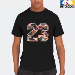 T-Shirt - Nike Dunk Low SE GS Sail Multi-Camo - Sneaker-Matching T-Shirt (23 Number Design 1) -Nike Dunk shop online mockupGenerator 7069