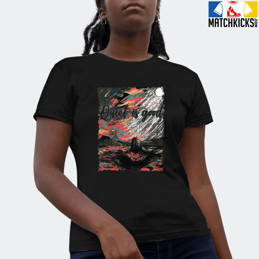 T-Shirt - Nike Dunk Low SE GS Sail Multi-Camo - Sneaker-Matching T-Shirt (Quiet Is Good) 4 T-Shirt - Nike Dunk Low SE GS Sail Multi-Camo - Sneaker-Matching T-Shirt (Quiet Is Good) - Image 2