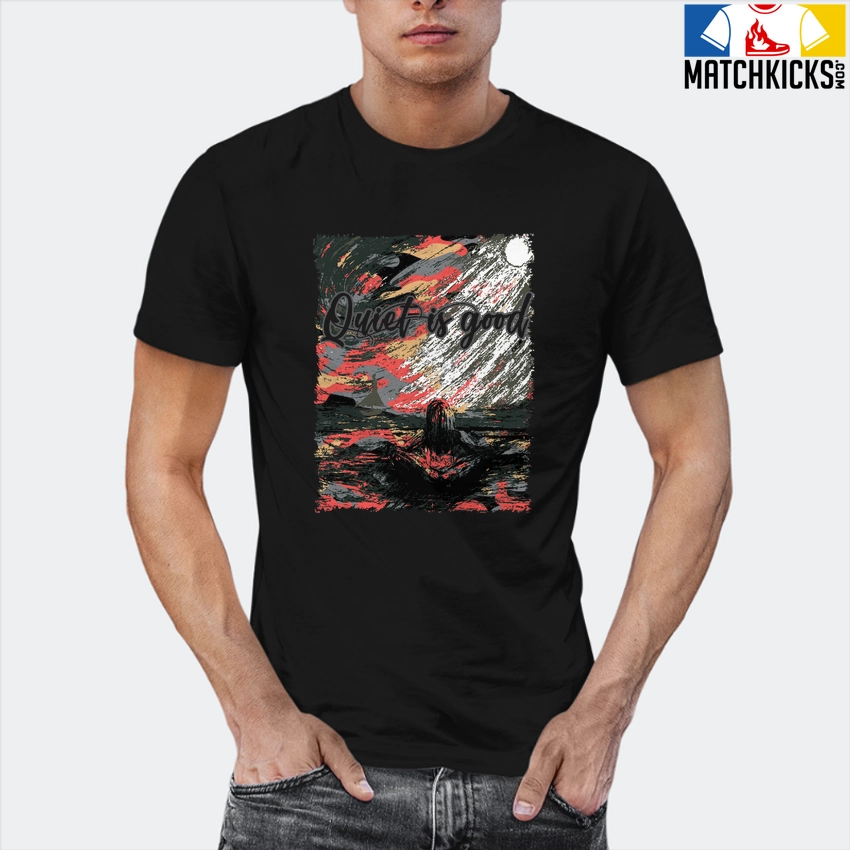 T-Shirt - Nike Dunk Low SE GS Sail Multi-Camo - Sneaker-Matching T-Shirt (Quiet Is Good) 12 T-Shirt - Nike Dunk Low SE GS Sail Multi-Camo - Sneaker-Matching T-Shirt (Quiet Is Good) - Image 10