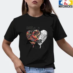 T-Shirt - Nike Dunk Low SE GS Sail Multi-Camo - Sneaker-Matching T-Shirt (Choose LOVE Over Fear) -Nike Dunk shop online mockupGenerator 7178