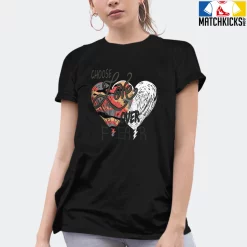 T-Shirt - Nike Dunk Low SE GS Sail Multi-Camo - Sneaker-Matching T-Shirt (Choose LOVE Over Fear) -Nike Dunk shop online mockupGenerator 7179